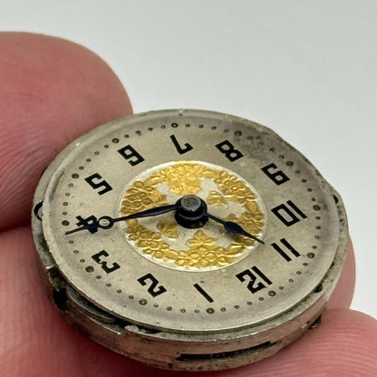 23.6mm AS A Schild 15 Jewels Nice Dial Manual Wind Swiss Watch Movement PARTS