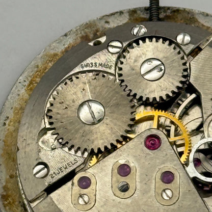 ETA 2390 Watch Movement Atlantic Manual Wind Vintage Swiss Parts Repair 23.3mm