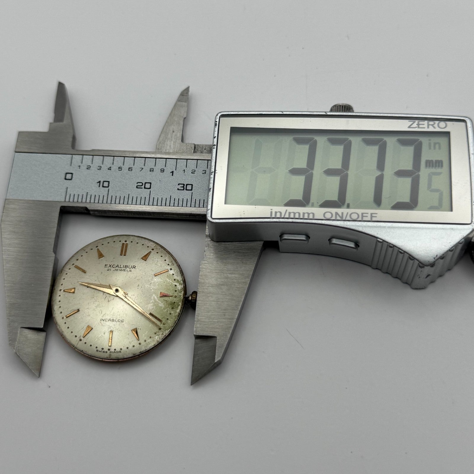 FHF 72 Watch Movement Excalibur Manual Wind Vintage Swiss Parts Repair 31mm