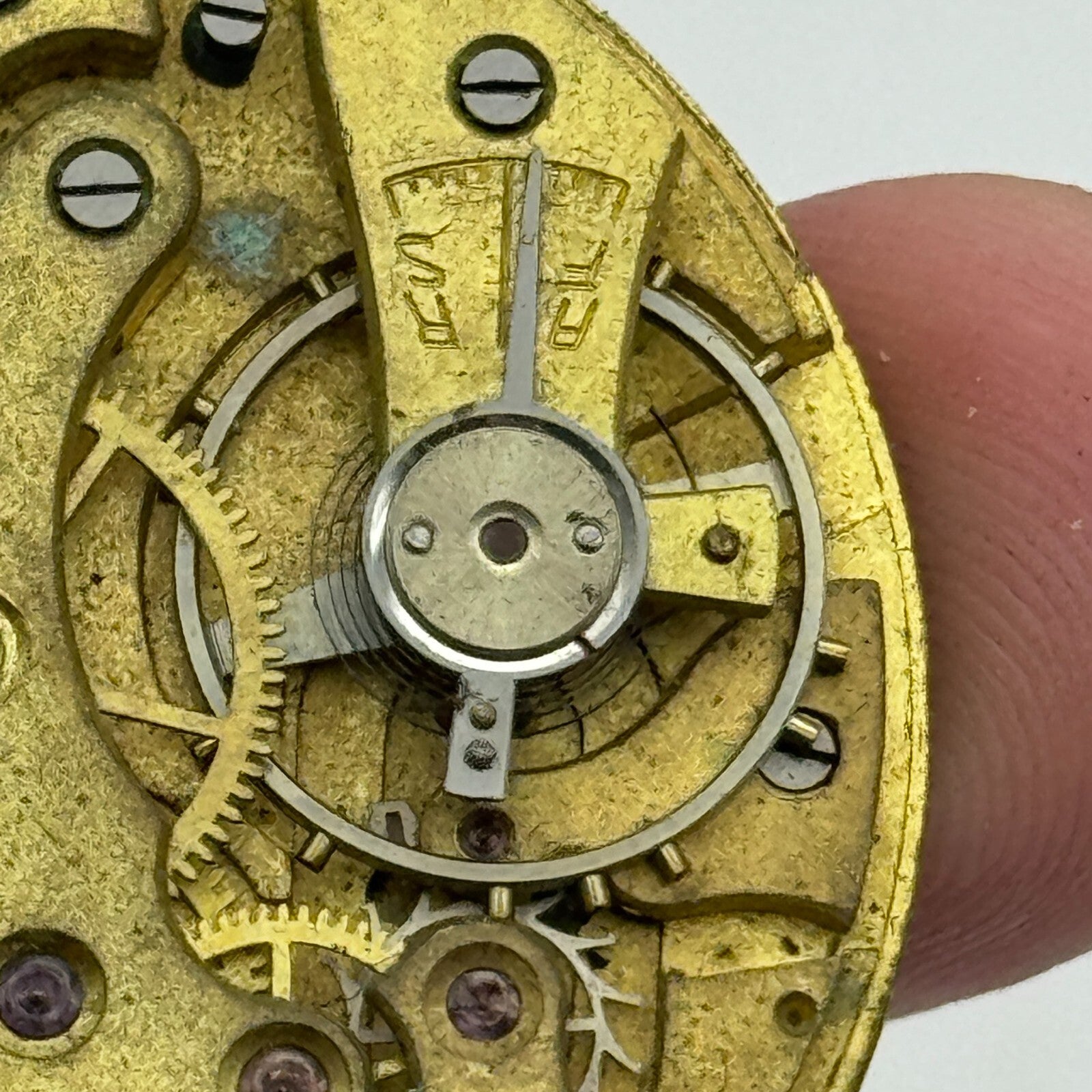 40.7mm Swiss 24 Hour Dial Sub Seconds Pocket Watch Movement Hands PARTS SPARES