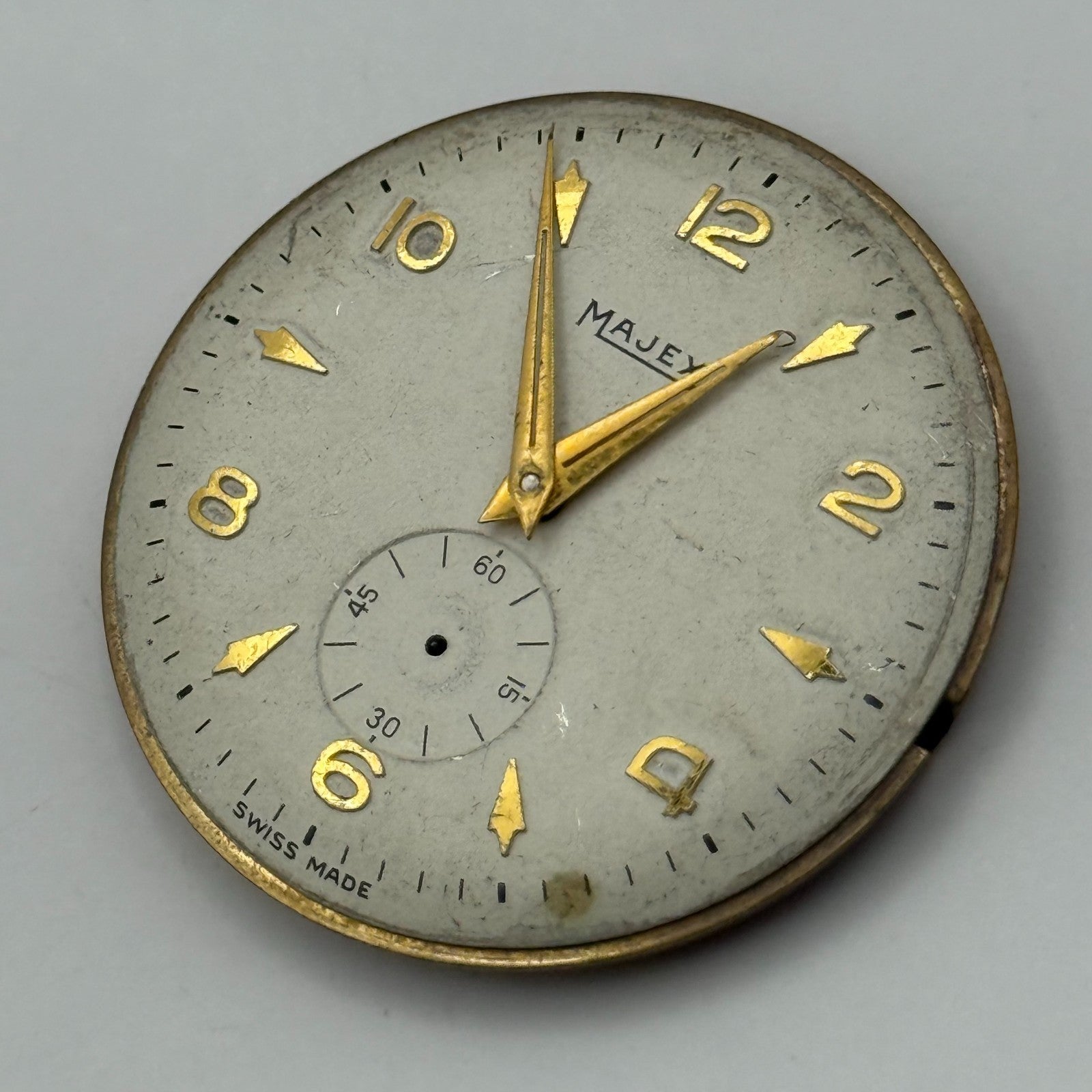 Majex Trebex 15 Jewels Watch Movement Manual Wind Vintage Parts Repair 32.9mm