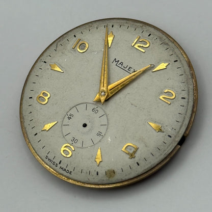 Majex Trebex 15 Jewels Watch Movement Manual Wind Vintage Parts Repair 32.9mm