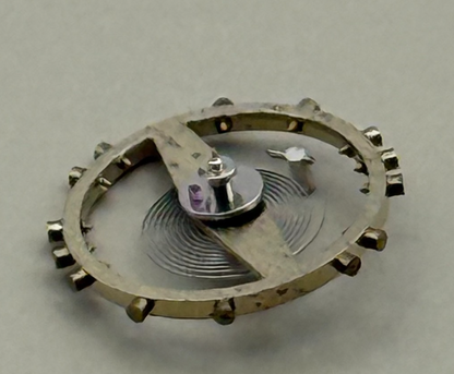 AV 41 Balance Wheel Complete And Spring 5¼’’’ 55 M Watch Movement Parts NOS