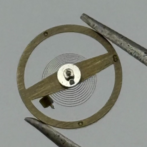 RW 75 Balance Wheel Complete And Spring 5 1/4’’’ 867 Watch Movement Parts NOS
