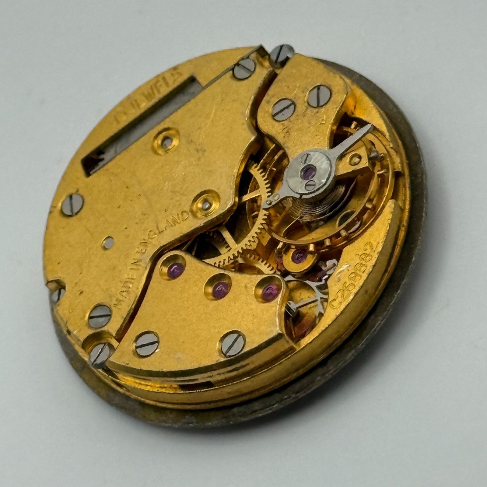 Smiths De Luxe 15 Jewels C268882 Watch Movement Manual Wind Vintage Parts 26.9mm