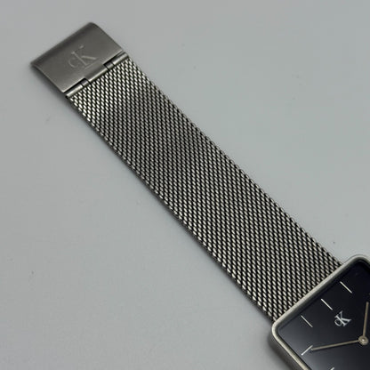 Calvin Klein Ladies Quartz Watch Black Dial Mesh Strap Swiss 30mm PARTS REPAIR
