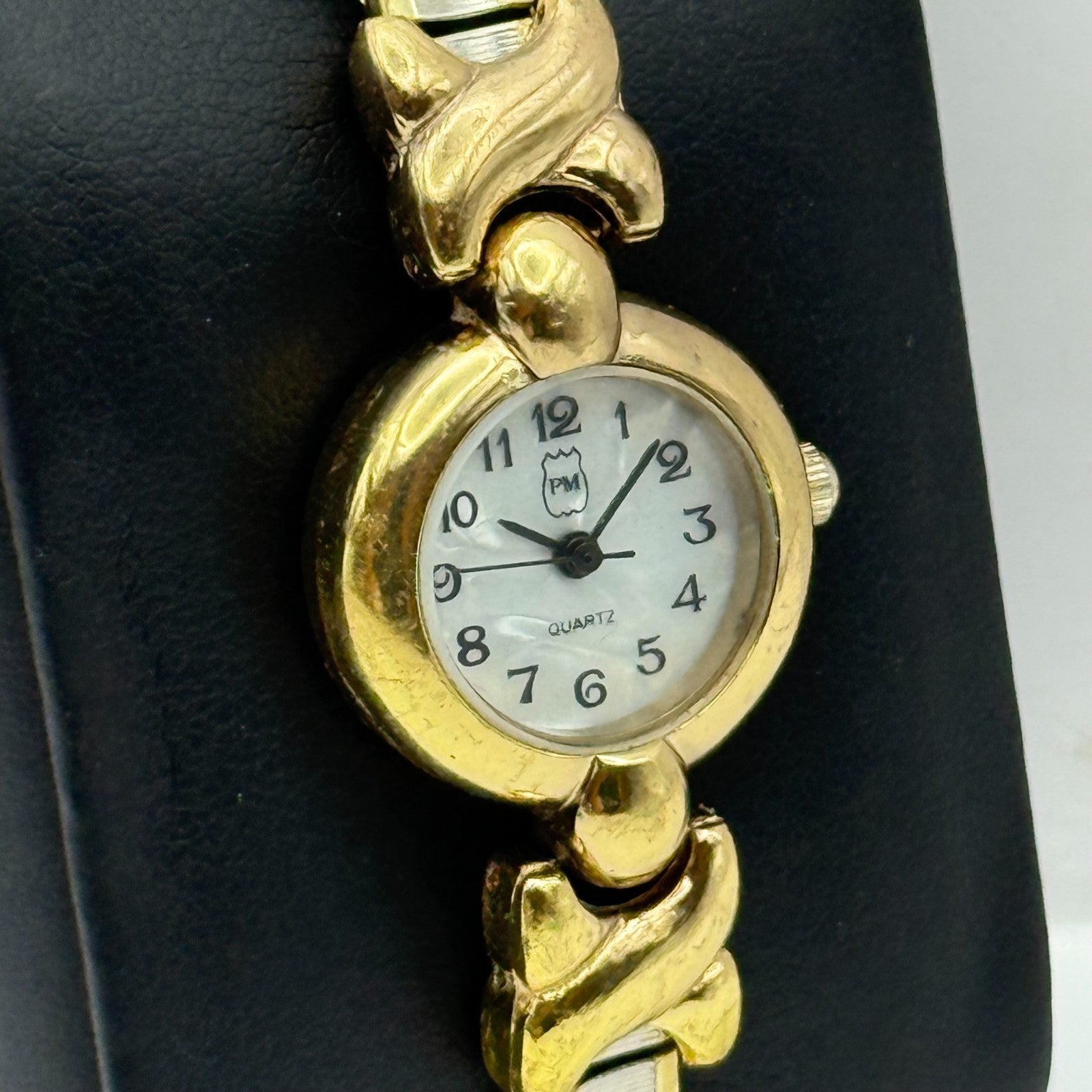 21mm Working Ladies Two Tone Philip Mercier S565S Quartz Watch Expandable Strap