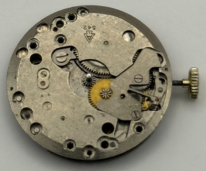 Amida 542 Watch Movement Manual Wind Vintage Swiss 4 Jewels Parts Repair 27mm