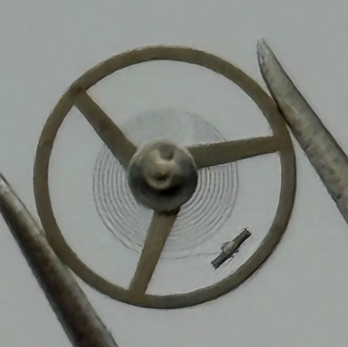 AS 1677 Balance Wheel Complete And Spring 5 1/2''' 1417 M Watch Movement Parts 