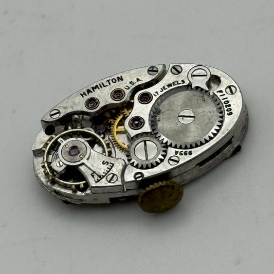 12.7mm Vintage Hamilton 995A Manual Wind Watch Movement PARTS REPAIR