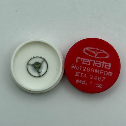 ETA 2487 Balance Wheel Complete And Spring Ord + Inca Watch Movement Parts 