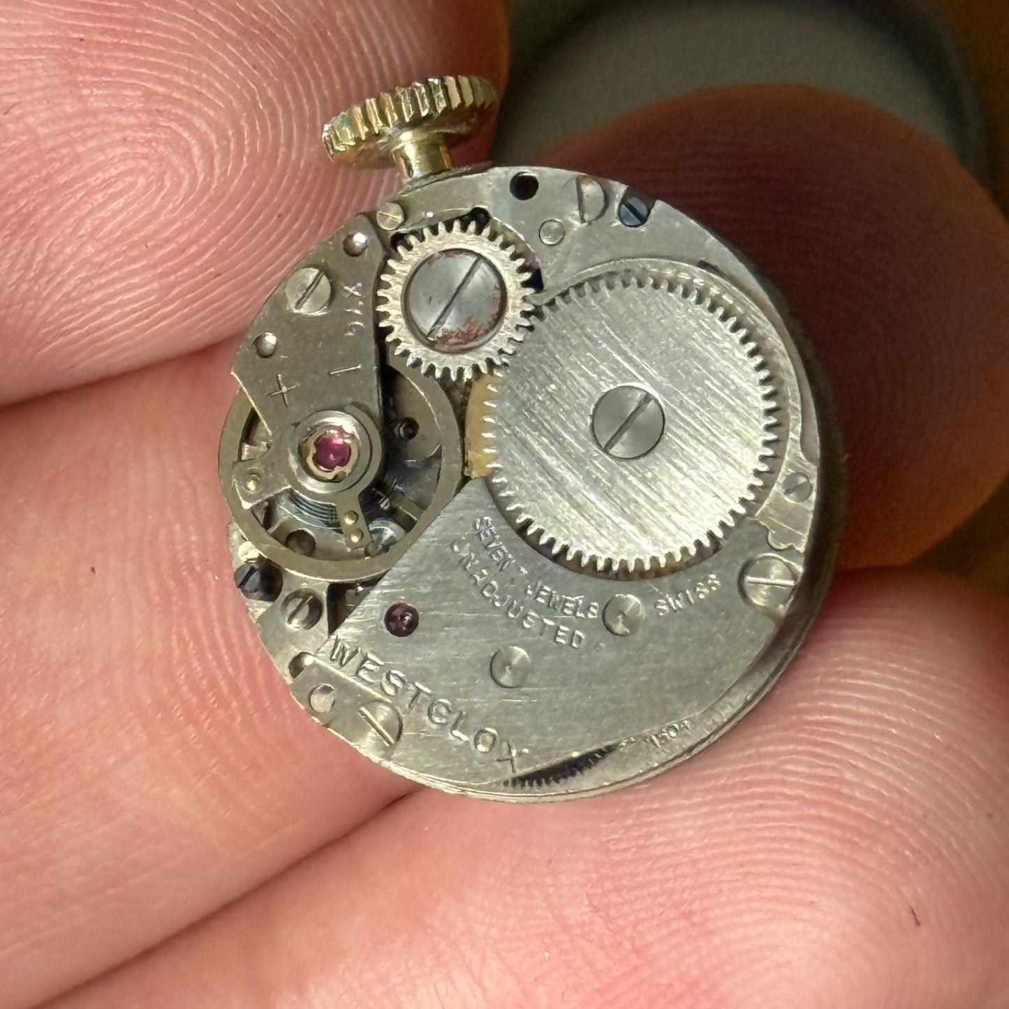 22mm Vintage Westclox La Salle Precision Jewelled Manual Wind Watch PARTS REPAIR