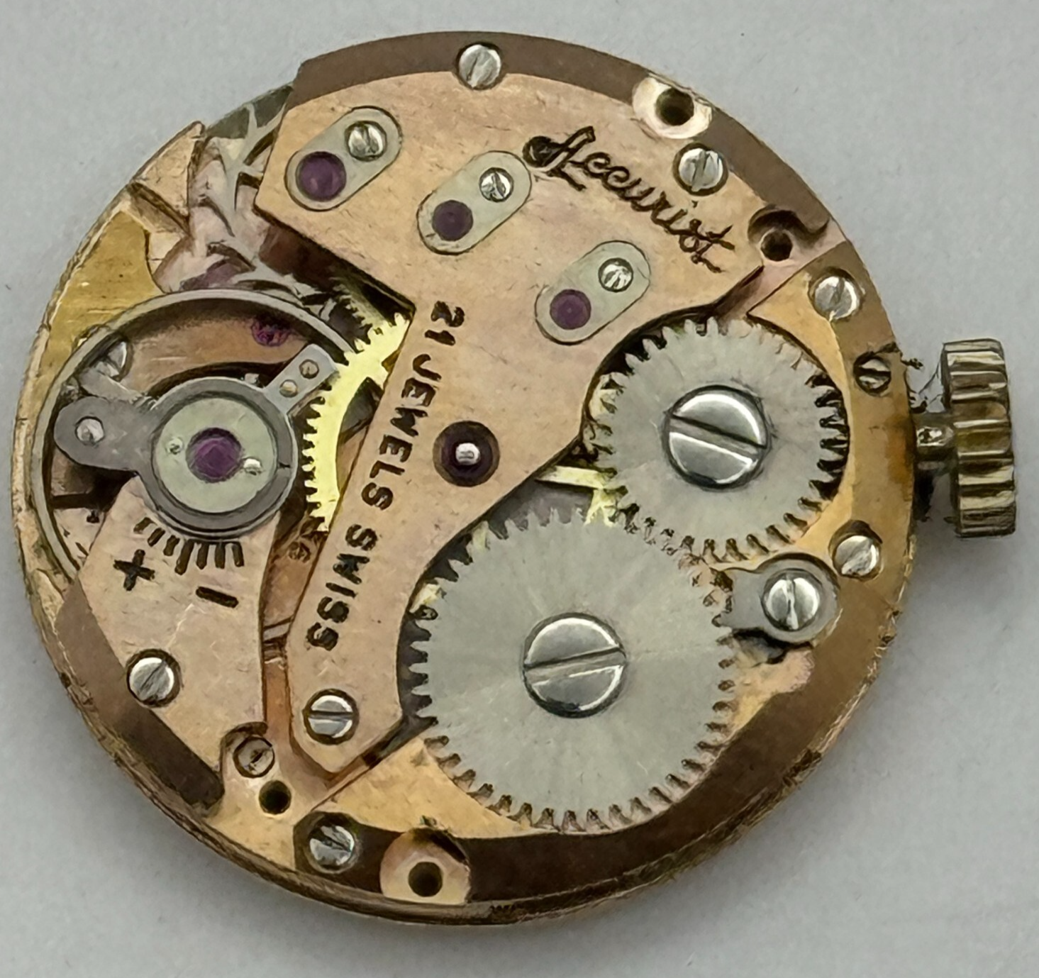 19.7mm Accurist AS 1156 A Schild Balance Ok Ladies Swiss Watch Movement PARTS