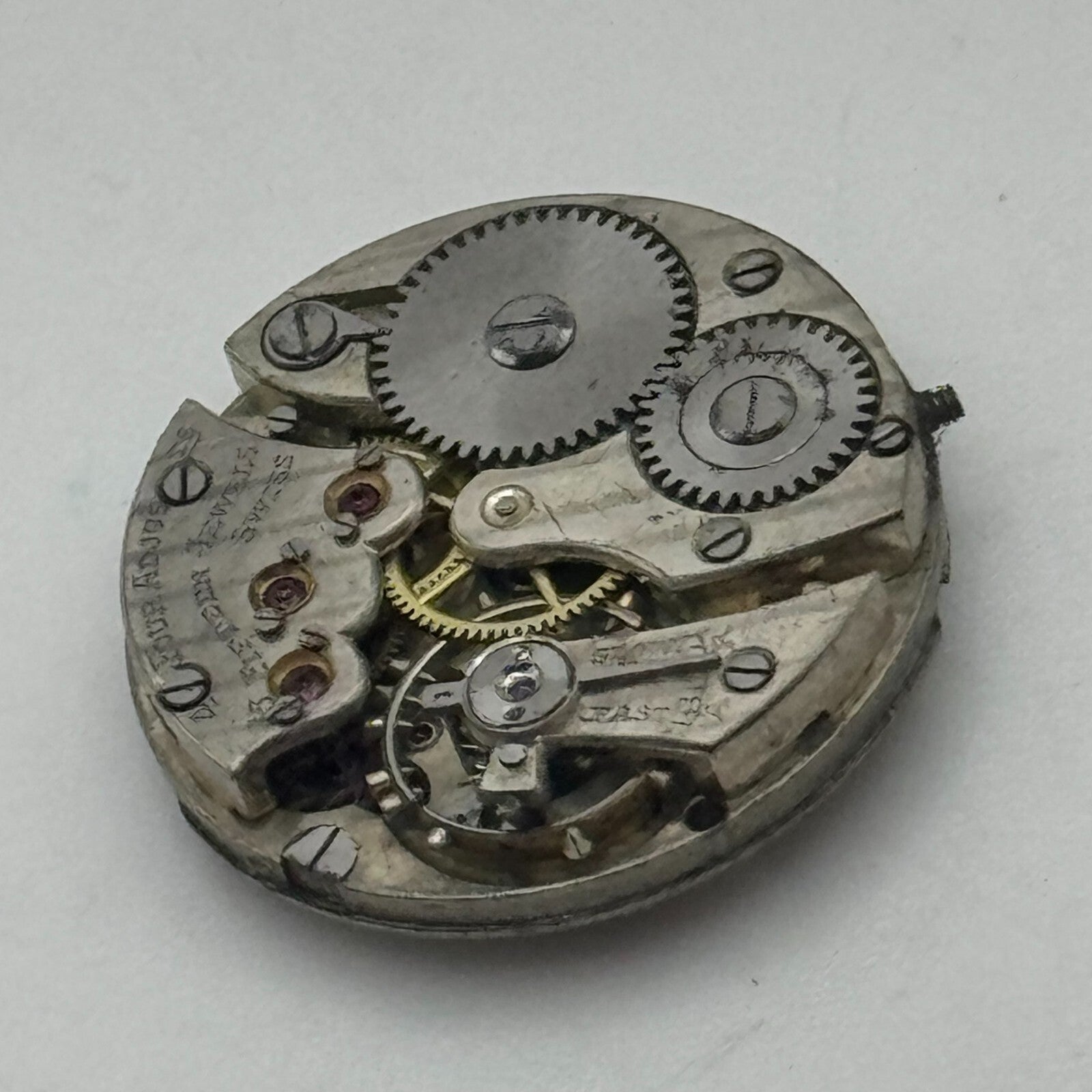 20.1mm Ladies Possibly Movado Art Deco Manual Wind Swiss Watch Movement PARTS