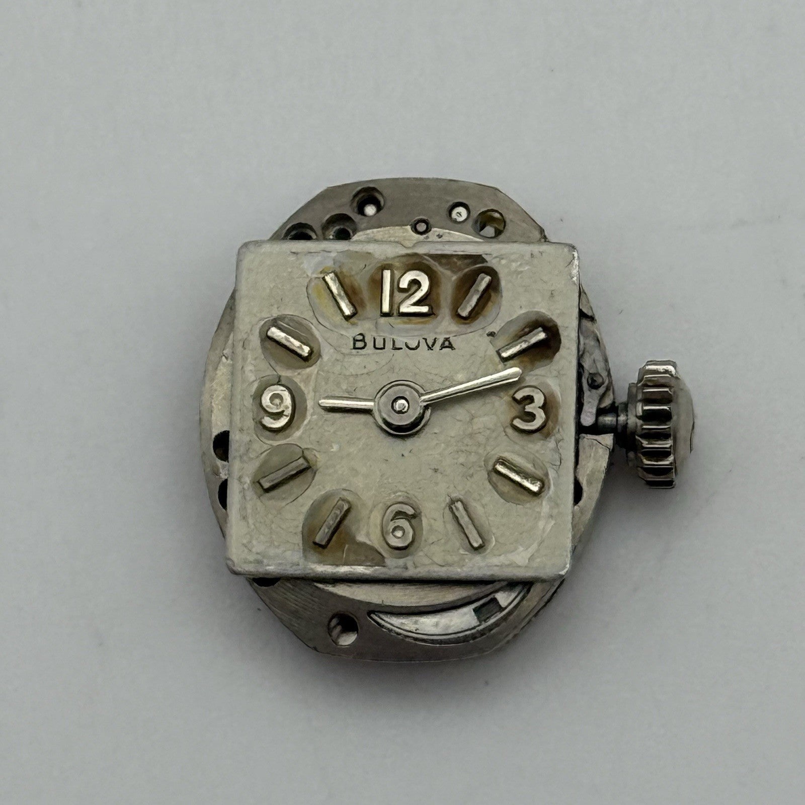 13.1mm Running Vintage Ladies Bulova 5AR Manual Wind Swiss Watch Movement PARTS