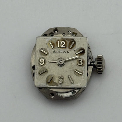 13.1mm Running Vintage Ladies Bulova 5AR Manual Wind Swiss Watch Movement PARTS