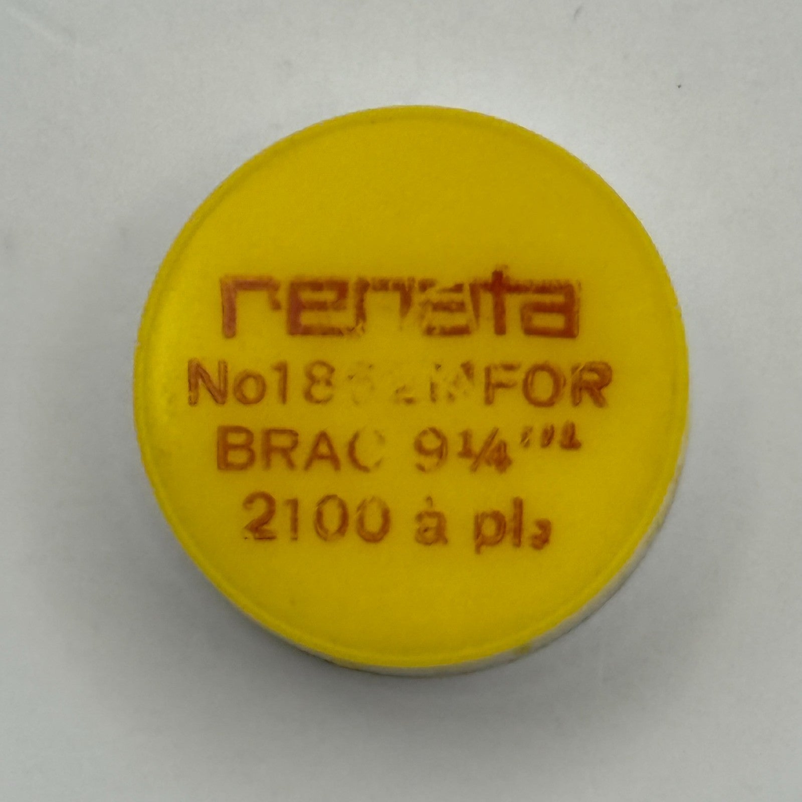 BRAC 2100 Balance Wheel Complete And Spring 9¼’’’  1852 M Watch Movement Parts 