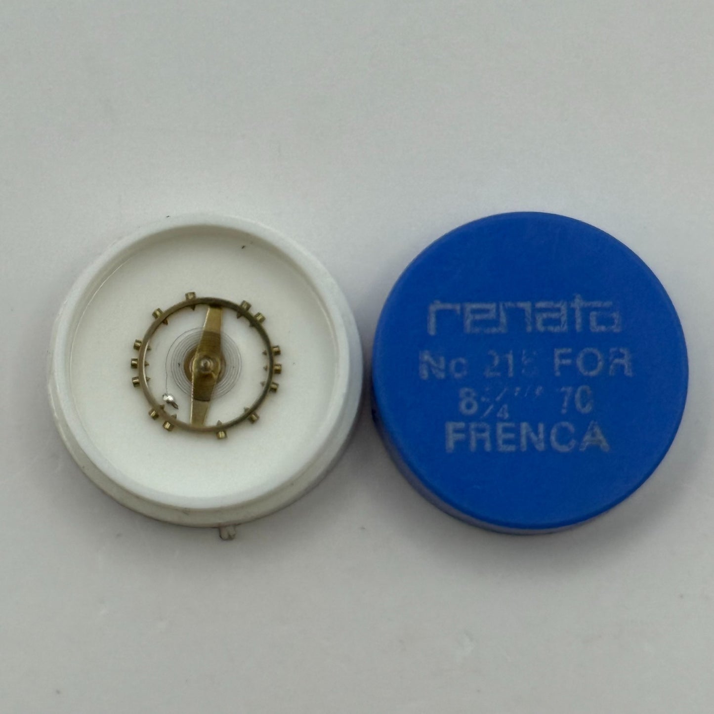 Frenca 70 Balance Wheel Complete And Spring 8 1/4''' 215 Watch Movement Parts 