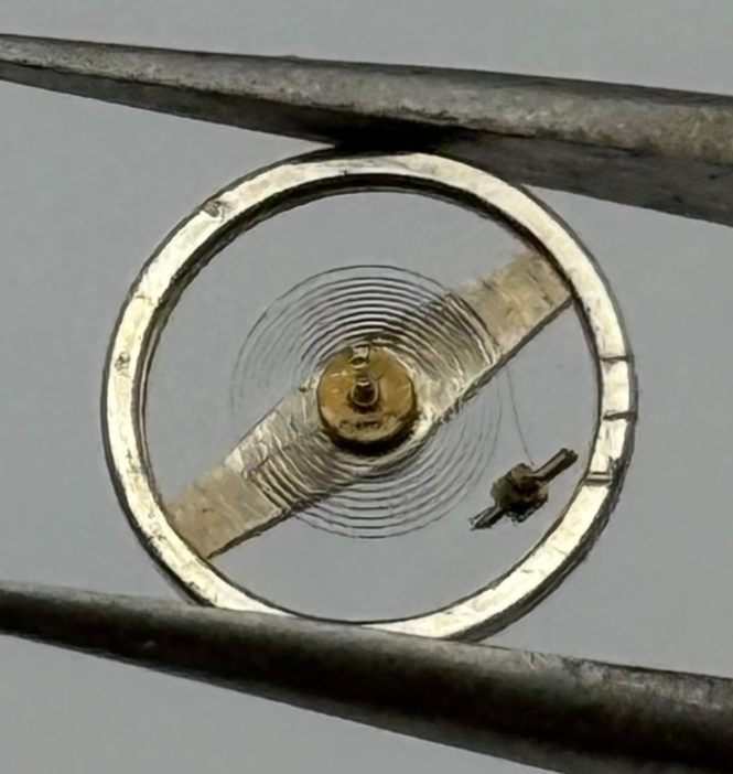 Brac 2051 Balance Wheel Complete And Spring  5½’’’ 69 M Watch Movement Parts NOS