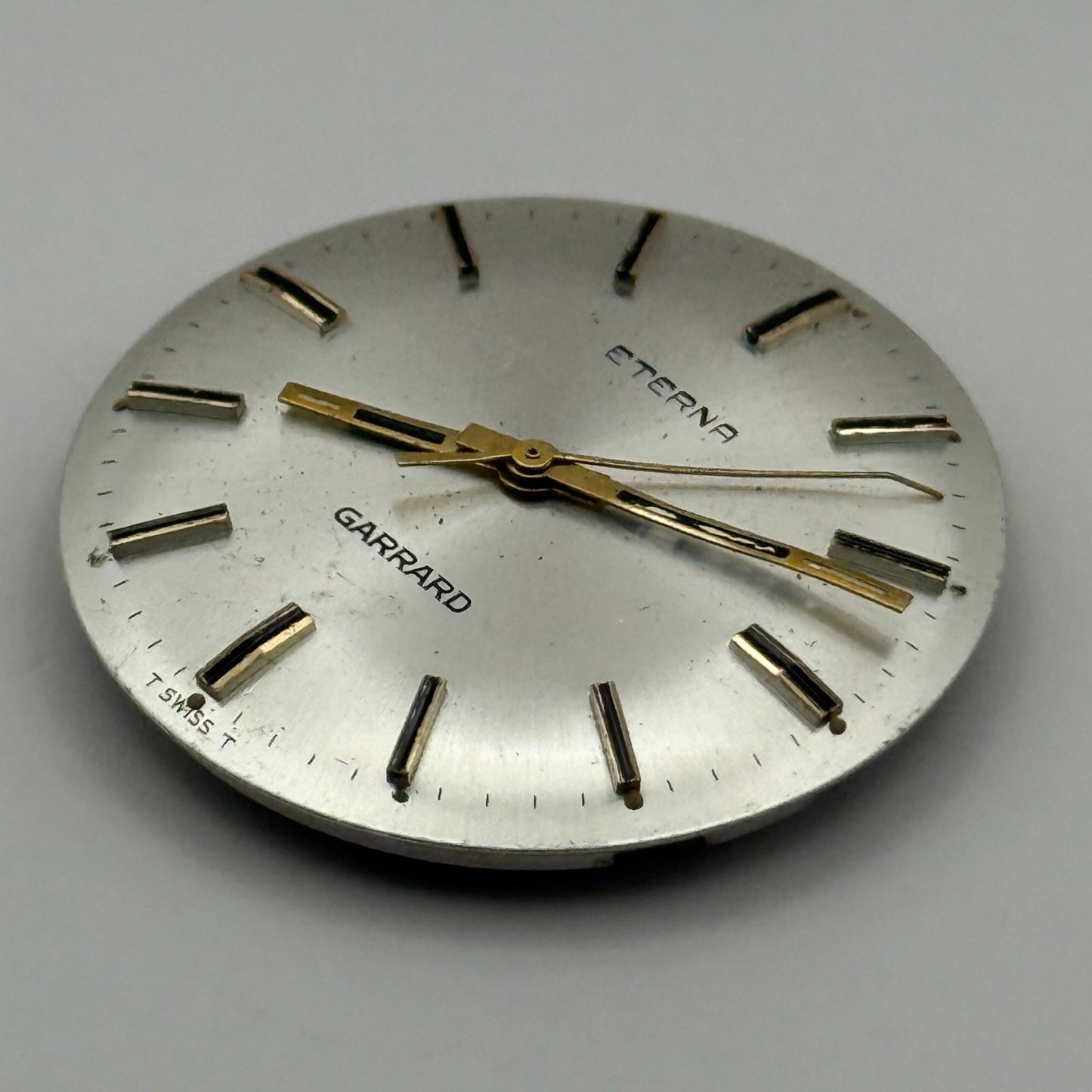 Eterna 1475K Watch Movement Garrard Manual Wind Vintage Swiss Parts 27.8mm