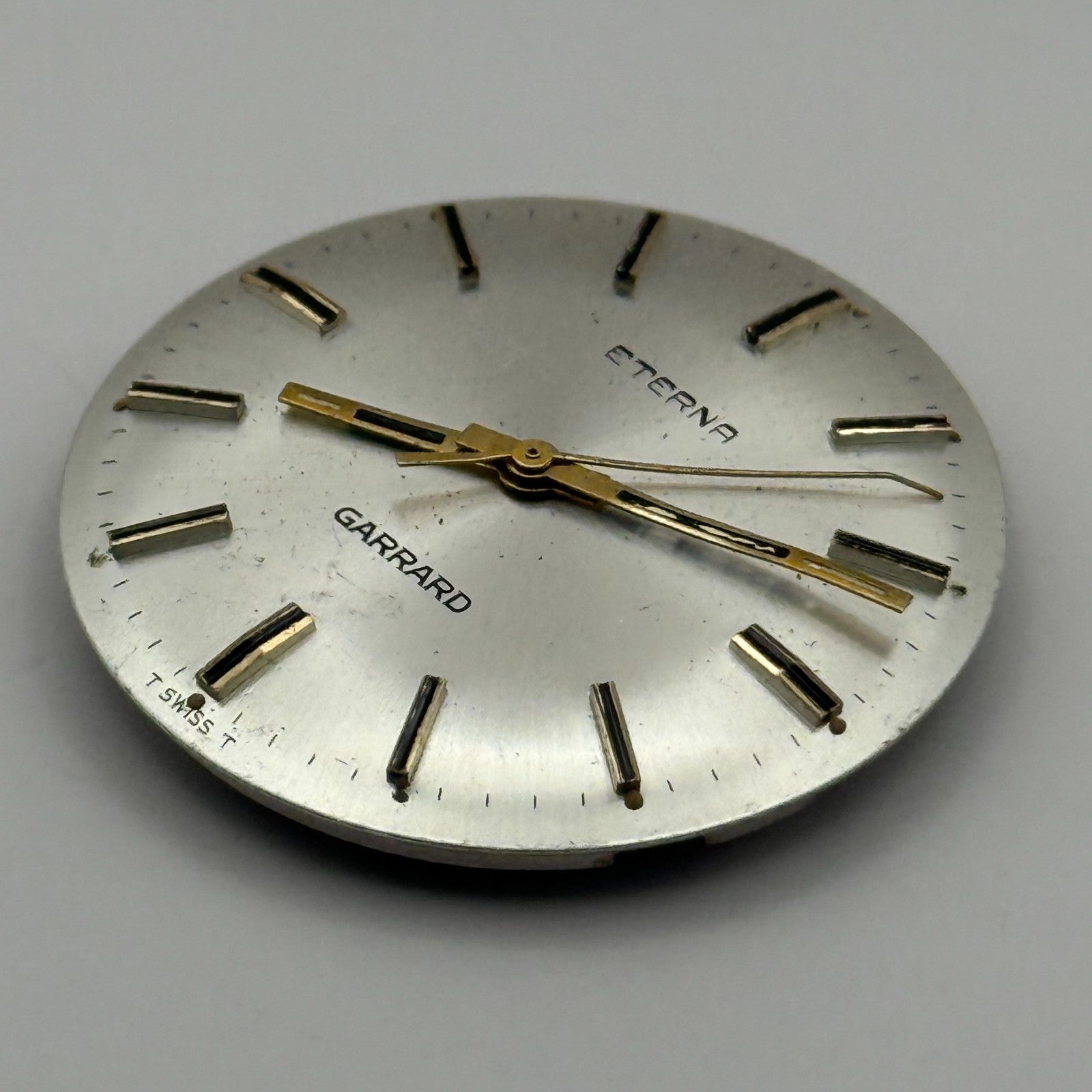 Eterna 1475K Watch Movement Garrard Manual Wind Vintage Swiss Parts 27.8mm