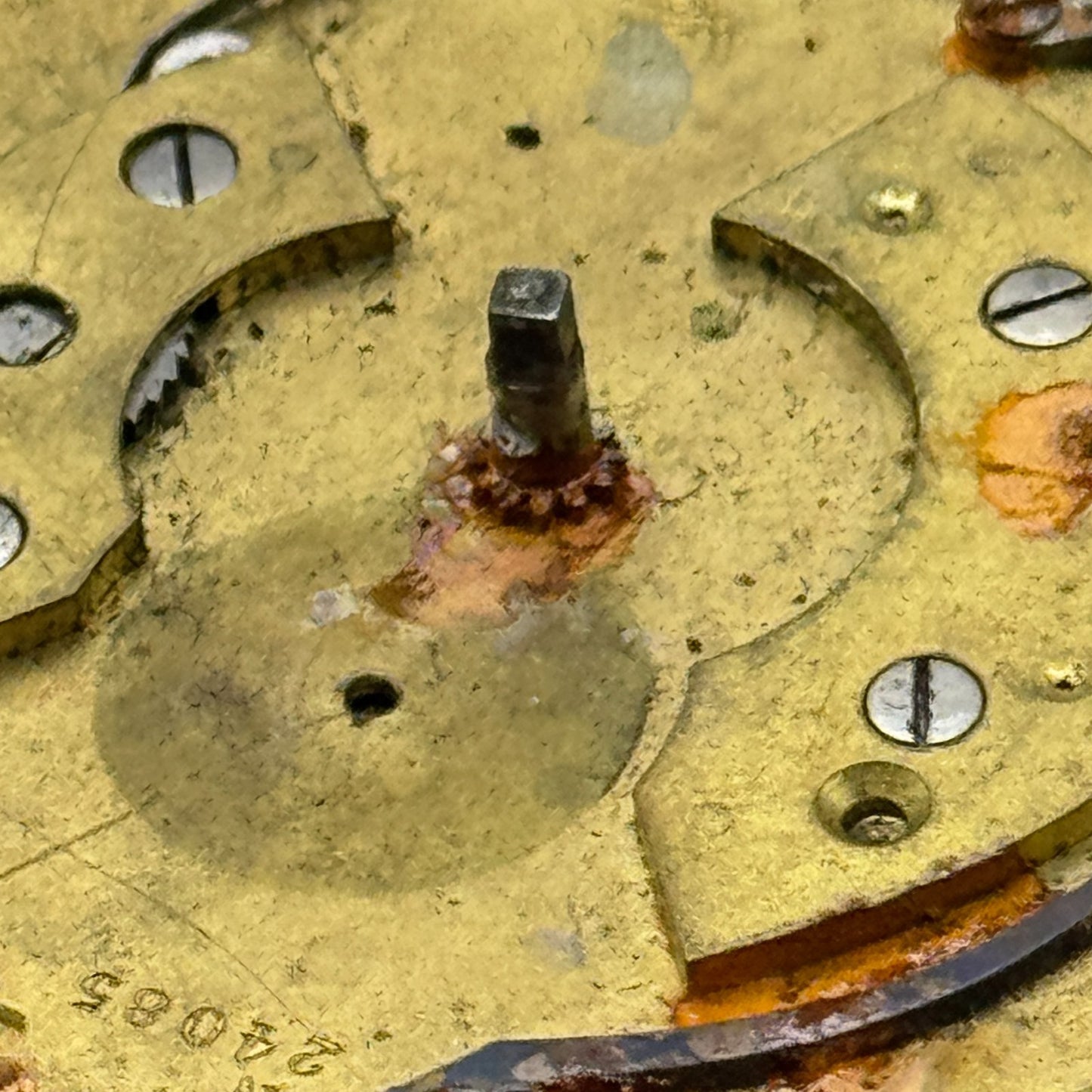 Fusee Pocket Watch Movement Antique English Key Wound Parts Repair Spares 45.9mm