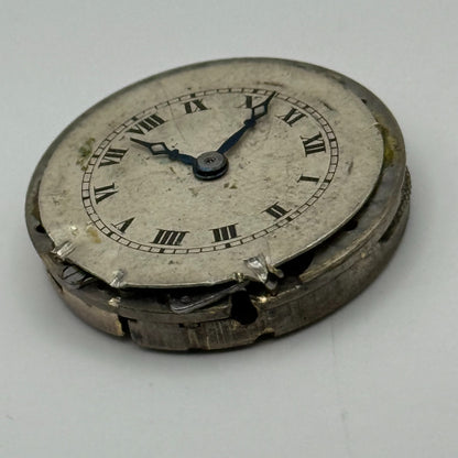 Possibly Movado Watch Movement Manual Wind Vintage Swiss Parts Repair 24.3mm