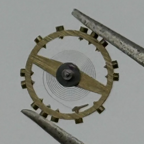 FEF 430 6600 Balance Wheel Complete And Spring 943 M Watch Movement Parts NOS