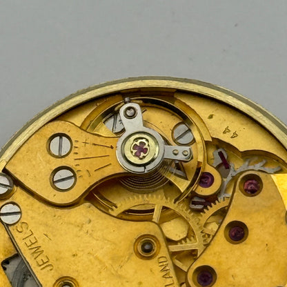 Smiths De Luxe 44 15 Jewels Watch Movement Manual Wind Vintage Parts 29.1mm
