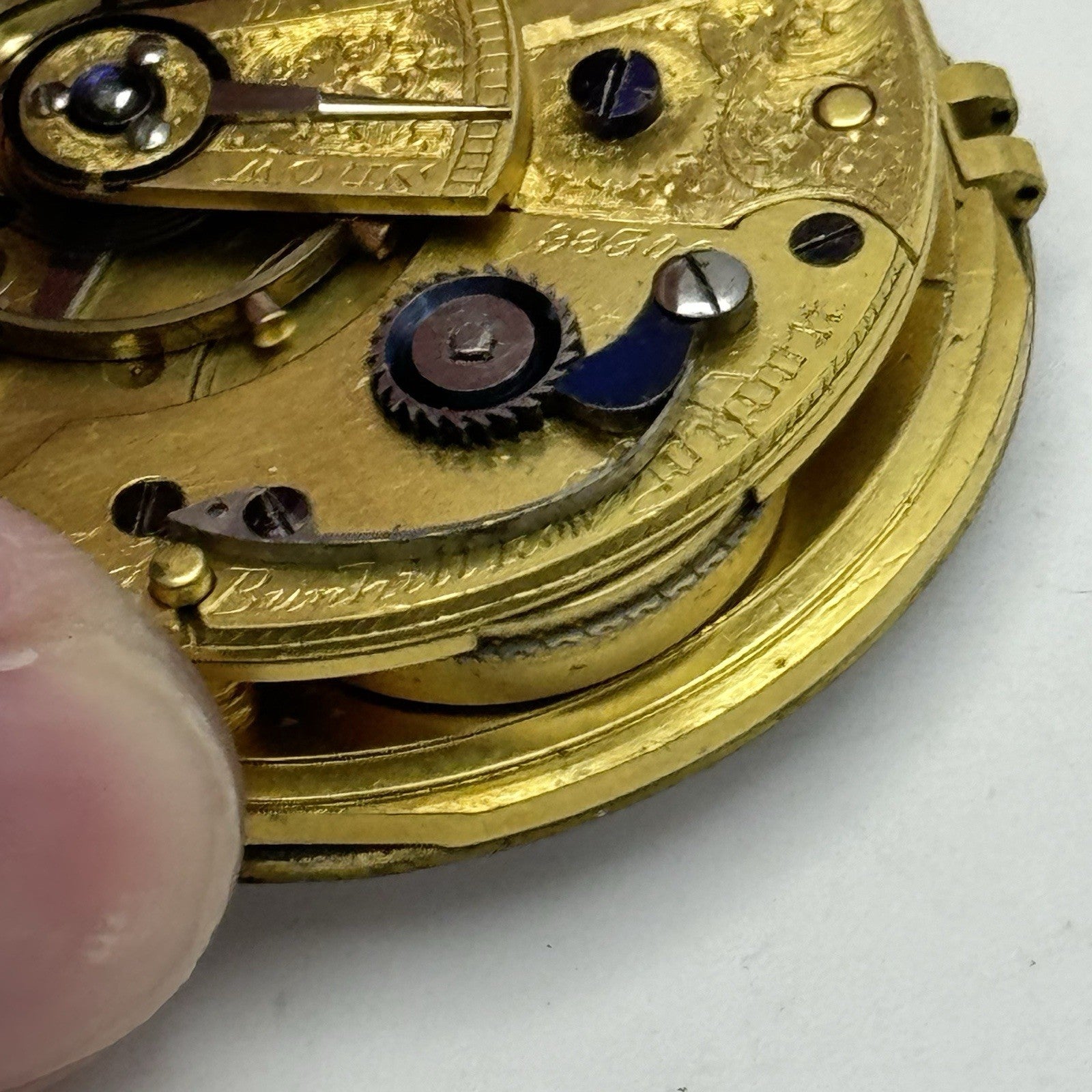 High Quality Running Cozens Matthews & Thorpe London Fusee Pocket Watch Movement
