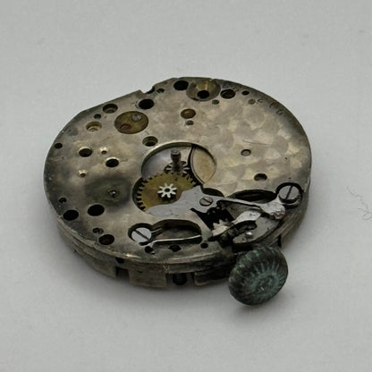 23.7mm AS Trench Watch Movement Balance Intact Swiss Manual Wind Vintage PARTS