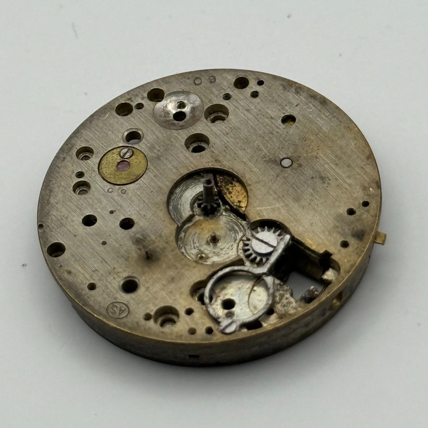AS A Schild Trench Watch Movement Manual Wind Vintage Swiss Parts Repair 29.5mm