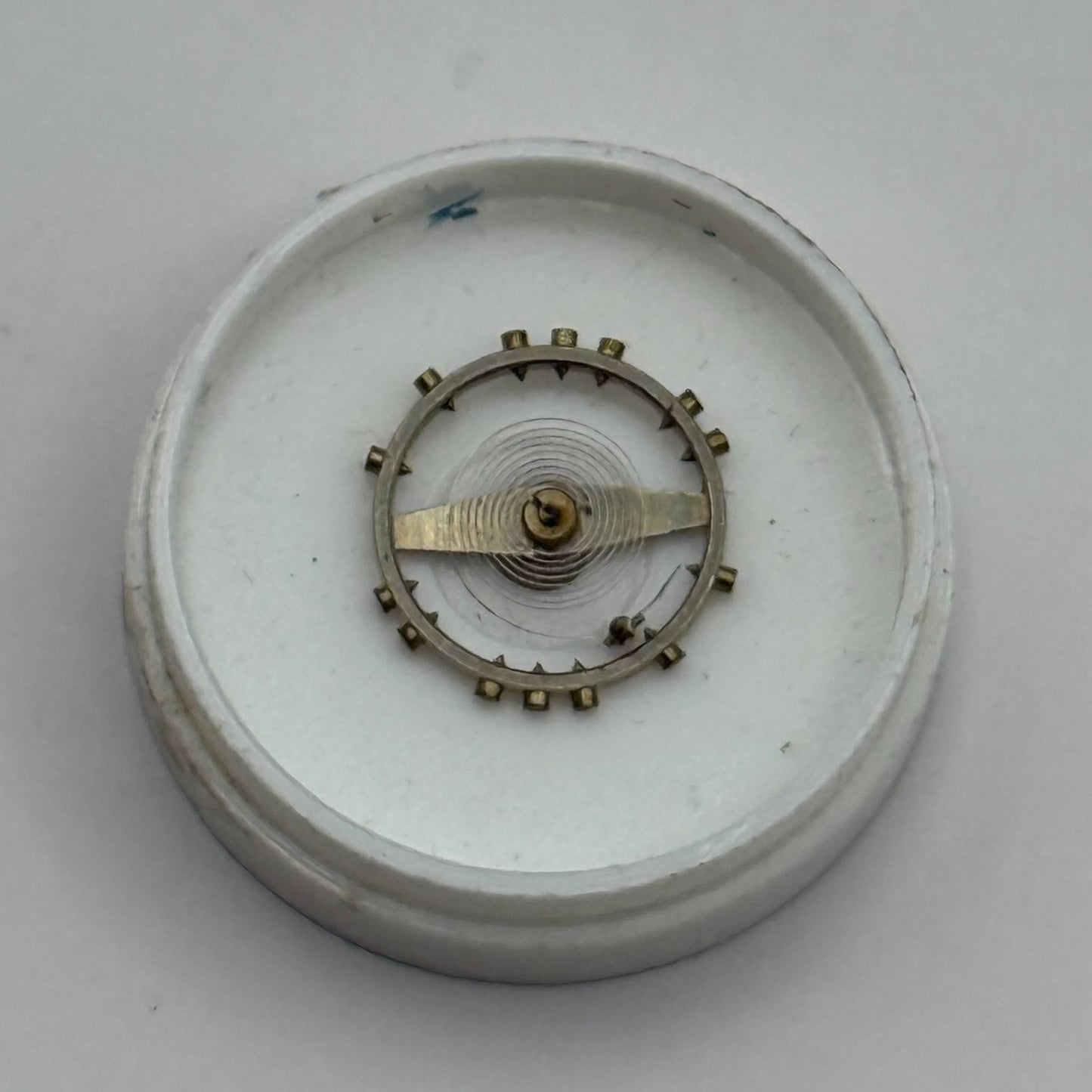 Cupillard 233 Balance Wheel Complete And Spring 10 1/2''' Watch Movement Parts