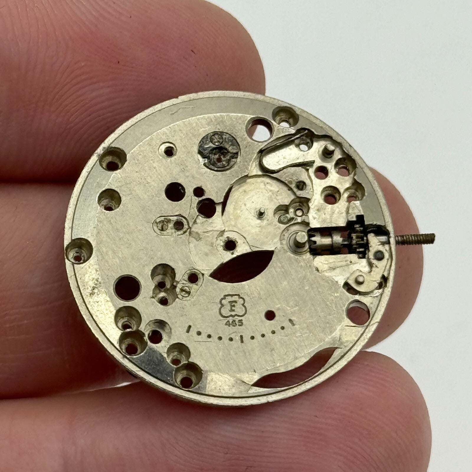 25.9mm Men's Felsa F 465 Partial Manual Wind Watch Movement Vintage Swiss PARTS