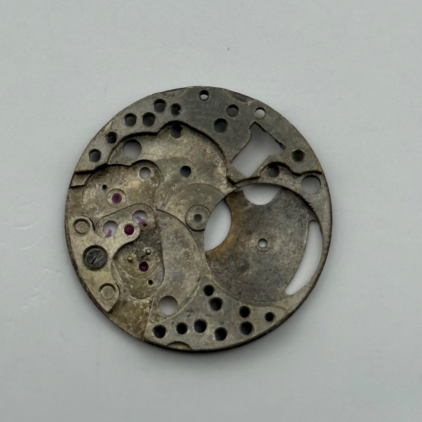 FHF 186 Watch Movement Main Plate Manual Wind Vintage Swiss Parts Repair 23.6mm