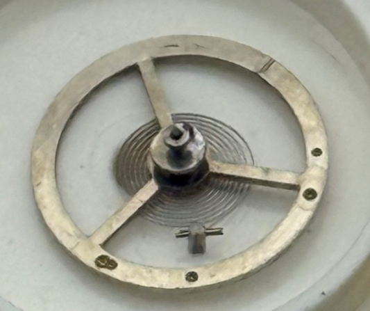 EB 1197 Balance Wheel Complete And Spring 10 1/2''' 109 M Watch Movement Parts 