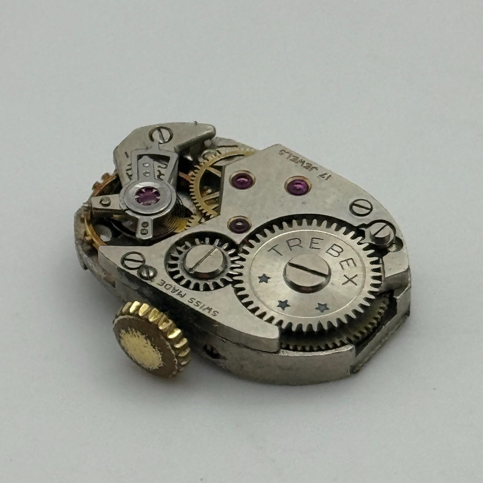 12.7mm Running Trebex FHF 190 Manual Wind 17 Jewels Swiss Watch Movement PARTS
