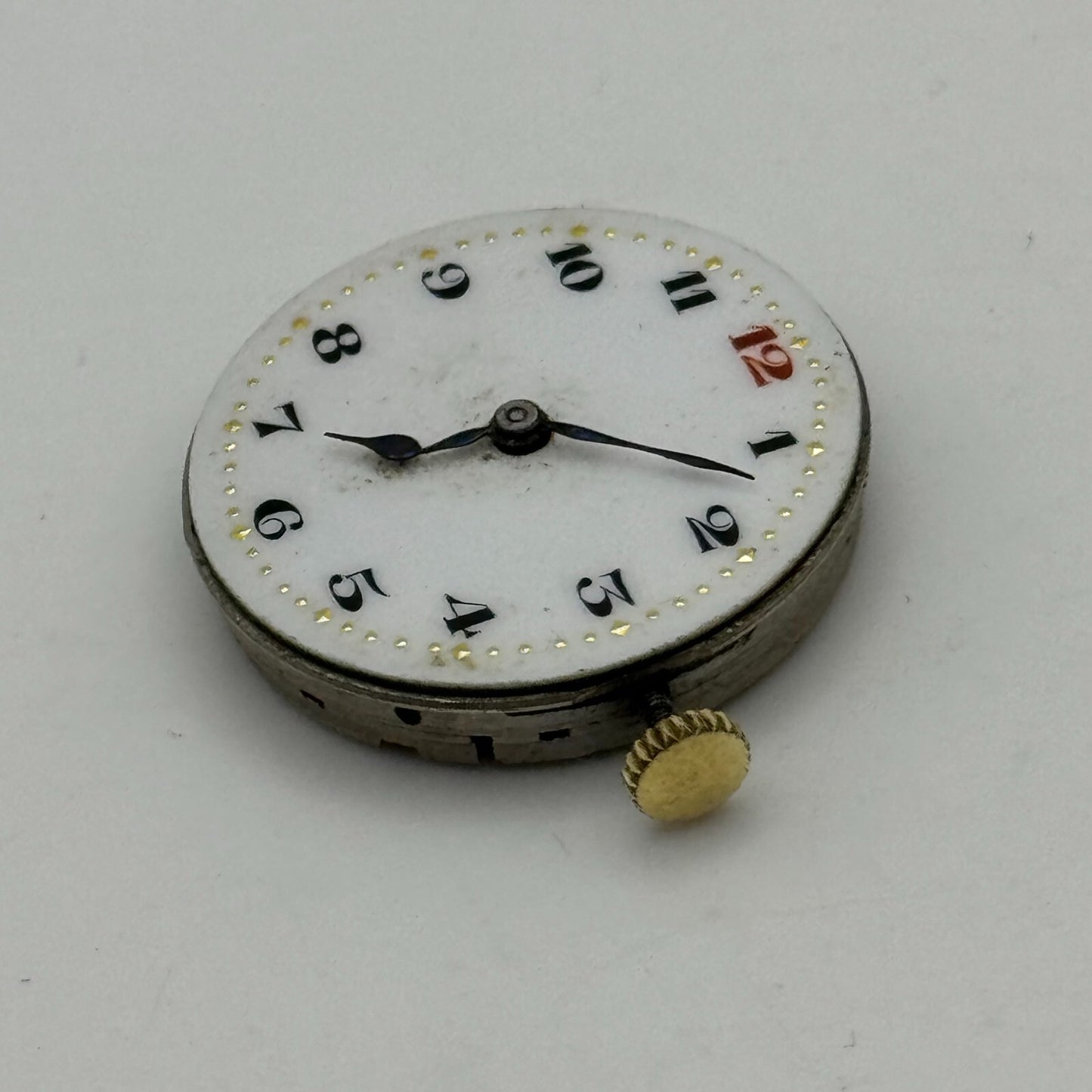 25.3mm Men's Syren Quality Trench Watch Movement Swiss Vintage 15 Jewels PARTS