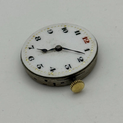 25.3mm Men's Syren Quality Trench Watch Movement Swiss Vintage 15 Jewels PARTS