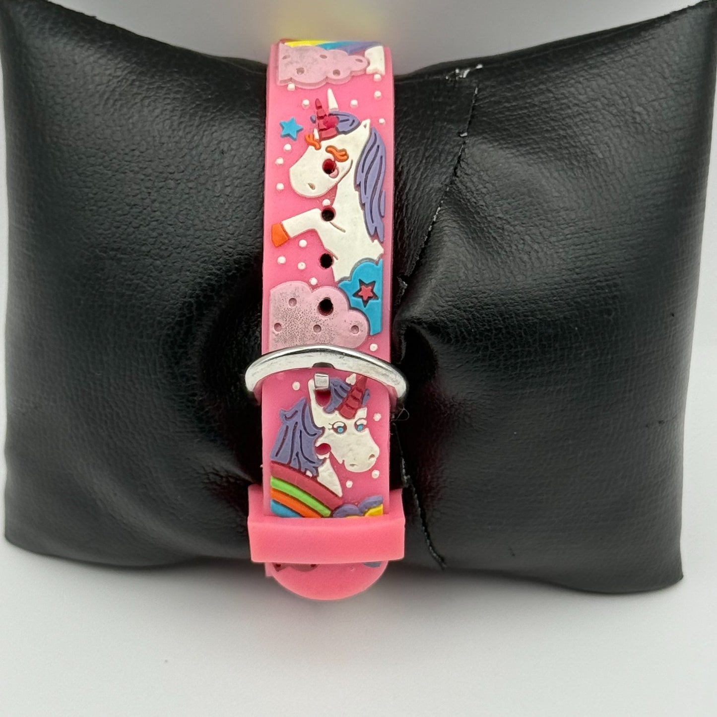 Citron Kids Quartz Watch Unicorn Print Strap Pink Dial Working 27mm New Battery