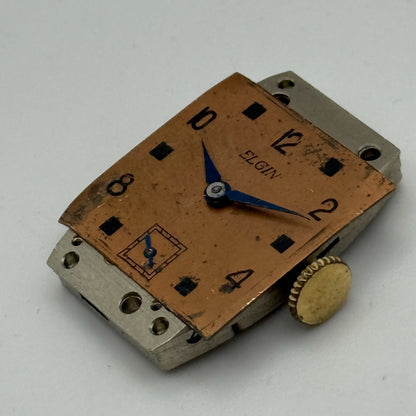 1939 Vintage 15/0s Elgin 536 Model 1 American Watch Movement PARTS REPAIR