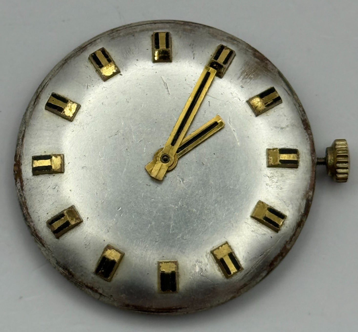 ETA 2750 Mystery Dial Watch Movement Running Manual Wind Vintage Parts 25.9mm