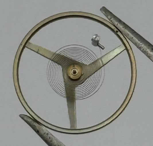 FHF 81 Balance Wheel Complete And Spring 10 1/2’’’ 1503 M Watch Movement Parts