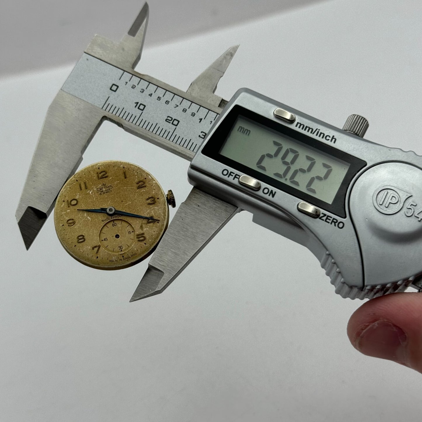 29.2mm Mens Running Smiths De Luxe Cal 44 Shockproof Swiss Watch Movement PARTS