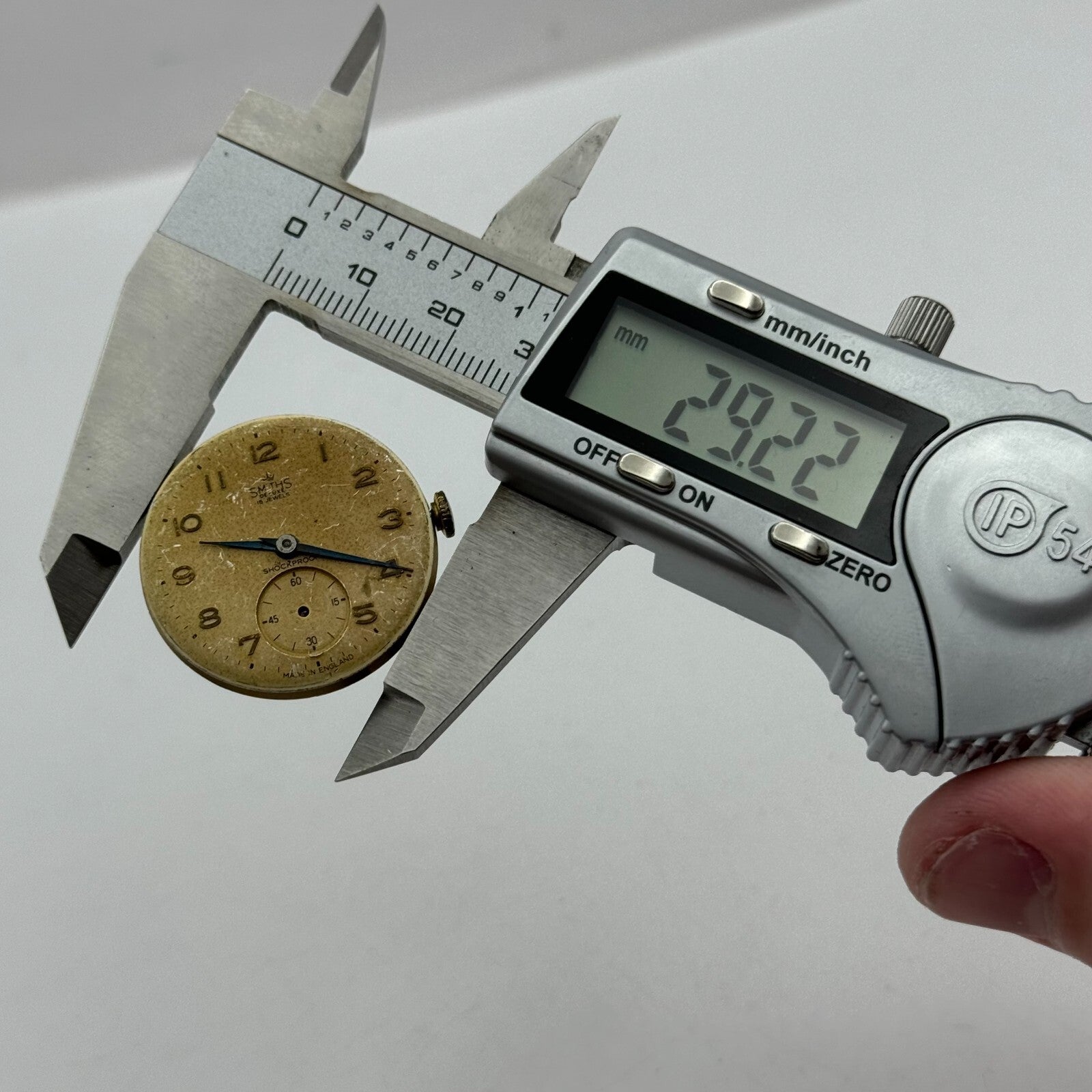 29.2mm Mens Running Smiths De Luxe Cal 44 Shockproof Swiss Watch Movement PARTS