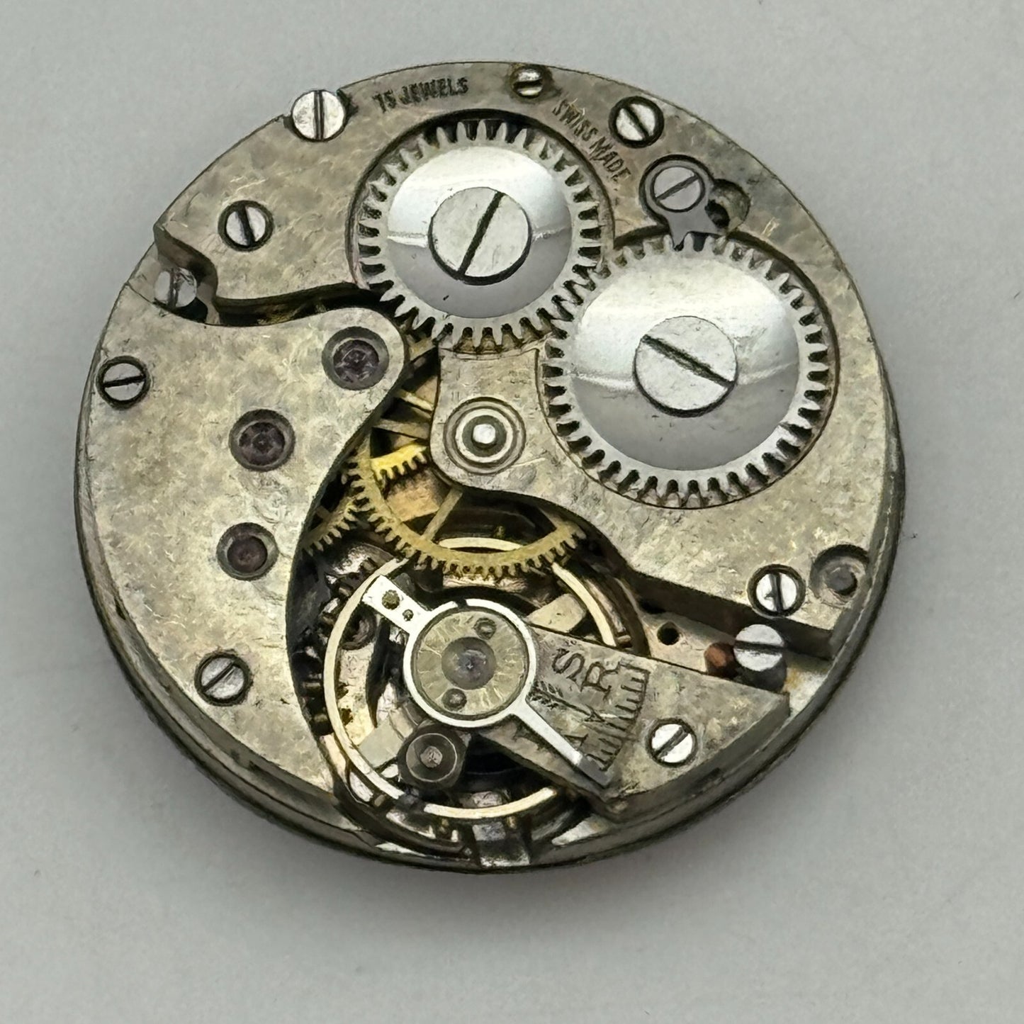 23.6mm 15 Jewels Swiss Porcelain Dial Trench Watch Movement Manual Wind PARTS