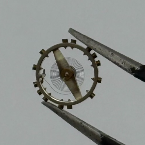 FEF 430 6600 Balance Wheel Complete And Spring 943 M Watch Movement Parts NOS