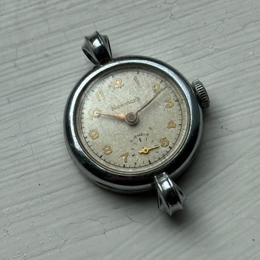 25mm Vintage Newmark 5 Jewels Sub Seconds Manual Wind Watch PARTS / REPAIR