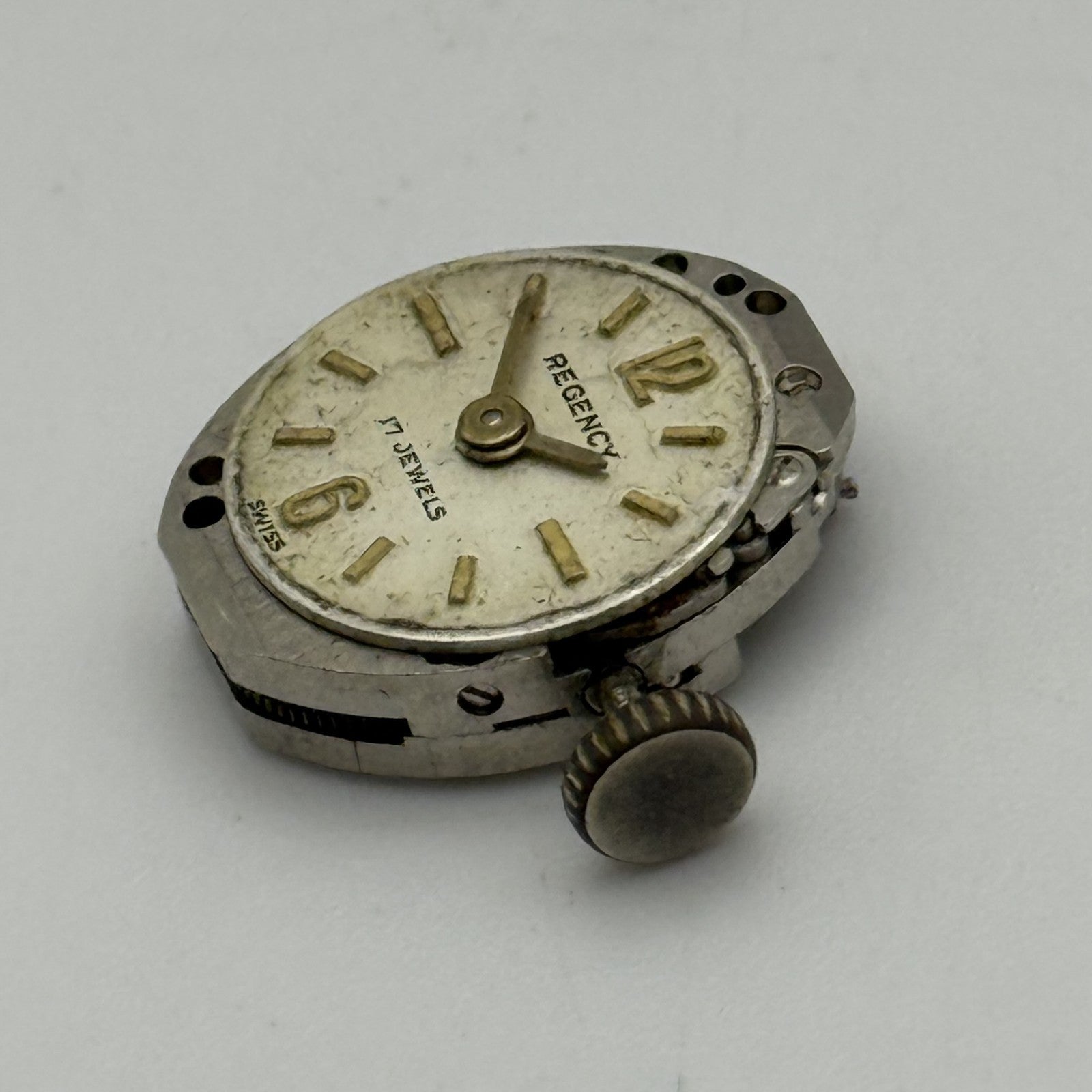 12.9mm Running Vintage Regency AS 1677 Manual Wind Swiss Watch Movement REPAIR