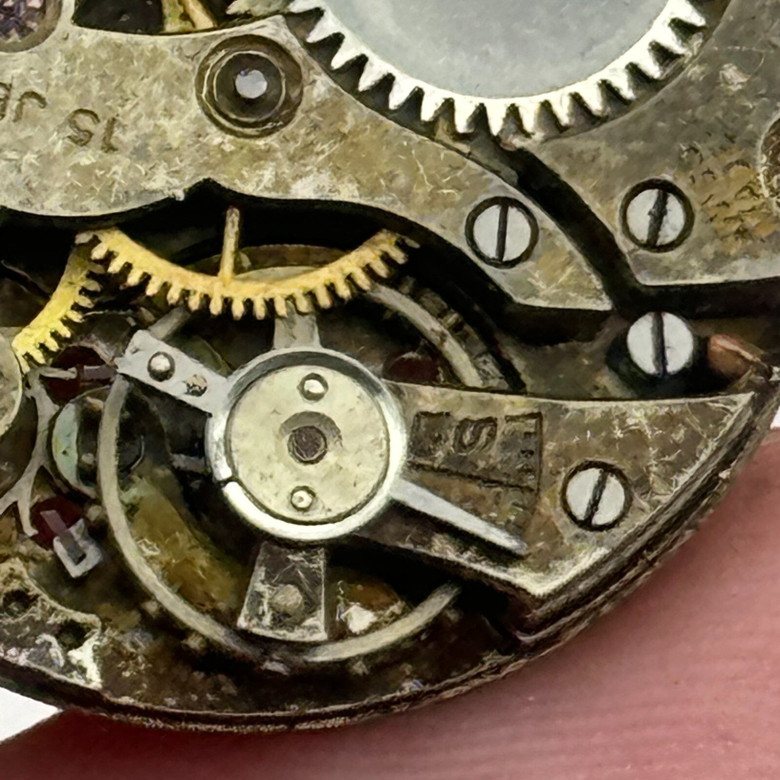 23.7mm AS A Schild 15 Jewels Trench Watch Movement Manual Wind Swiss PARTS SPARE